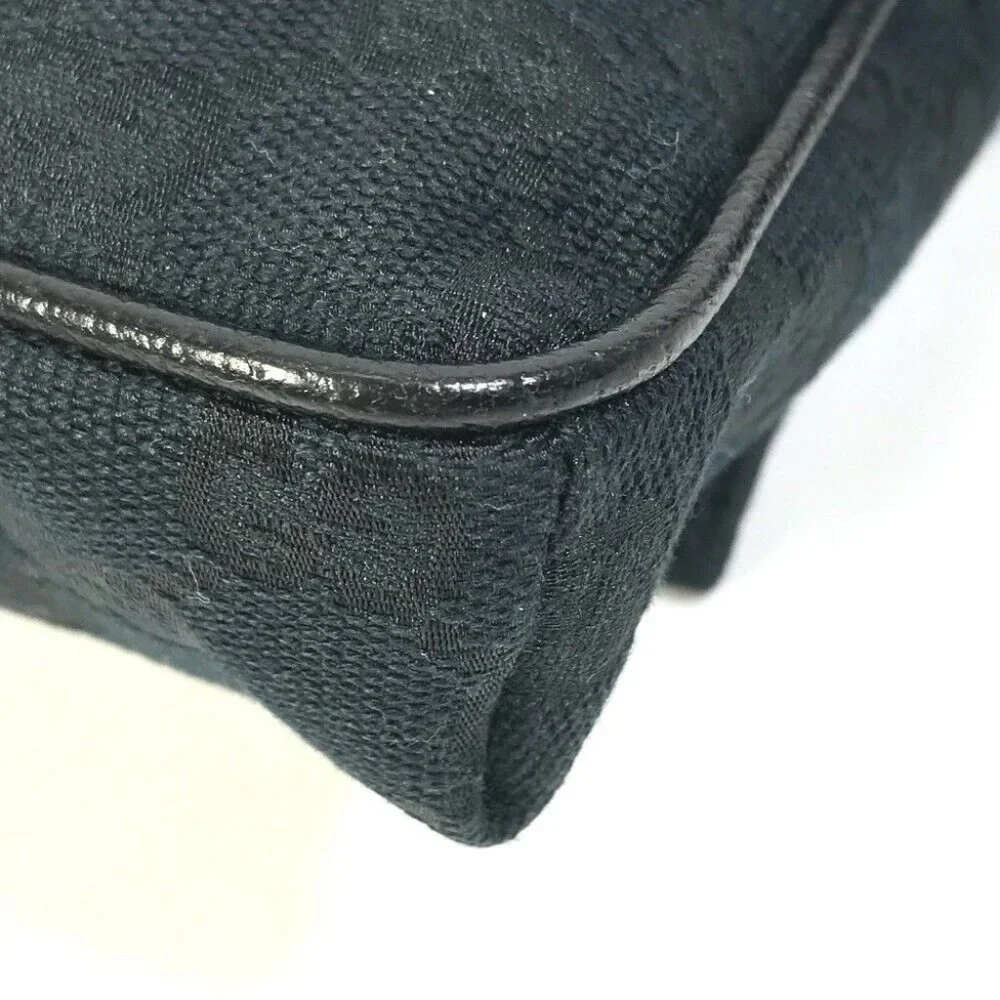 GUCCI GG Belt bag body bag Waist Pouch GGCanvas / Leather Black